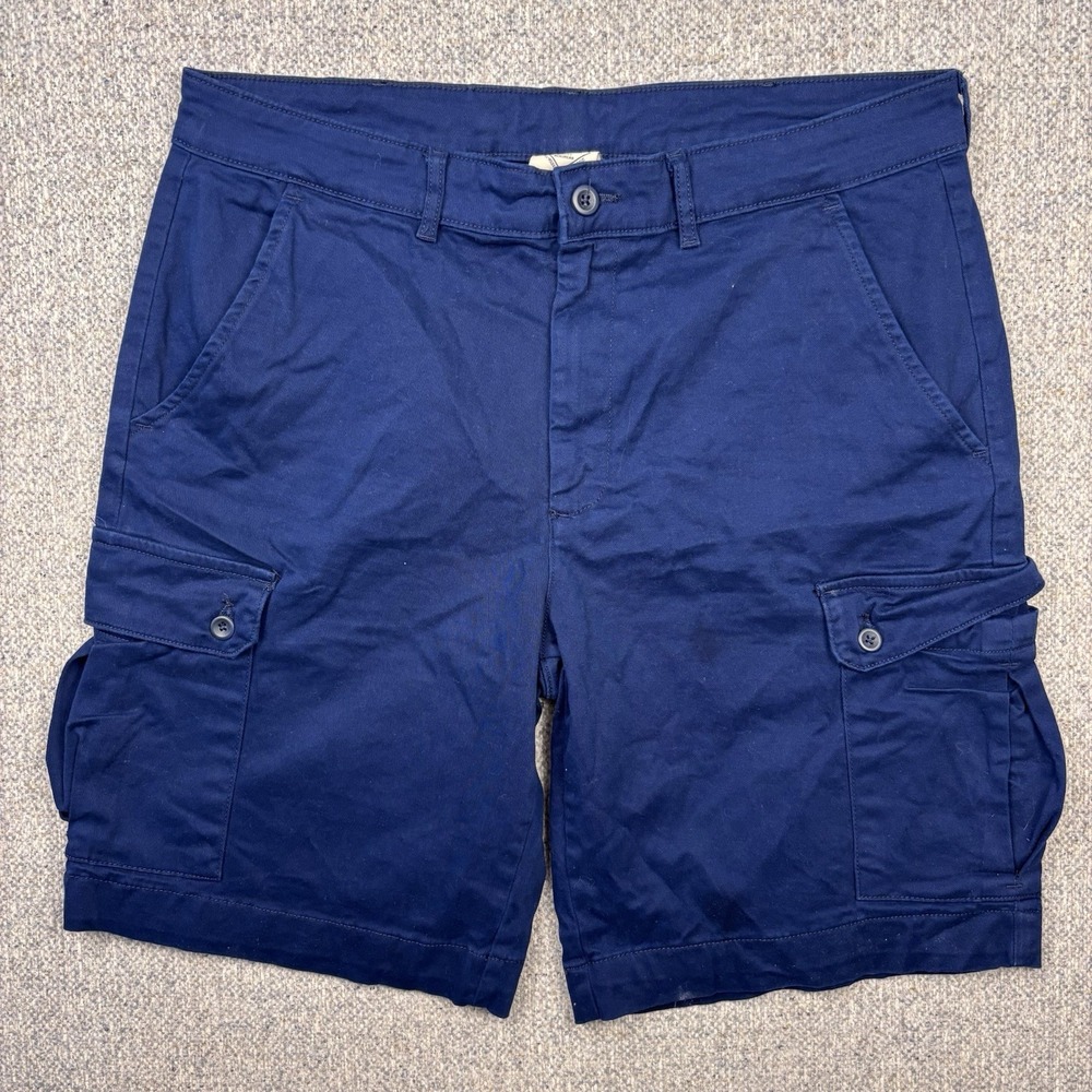 St. John's Bay Men's Navy Blue Cargo Utility Shorts Sz 36